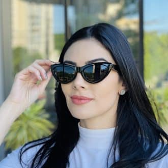 safine com br oculos de sol feminino gatinho preto analu 5