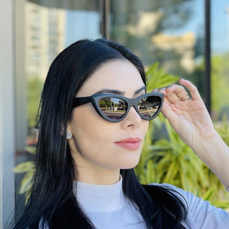 safine com br oculos de sol feminino gatinho preto fosco analu 1