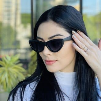 safine com br oculos de sol feminino gatinho preto fosco analu 2