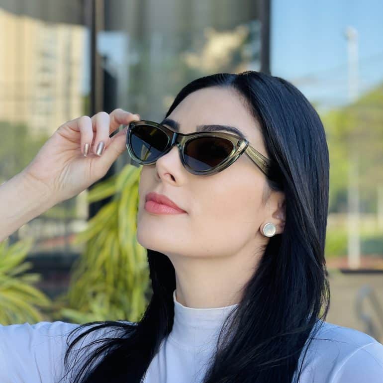 safine com br oculos de sol feminino gatinho verde analu 3