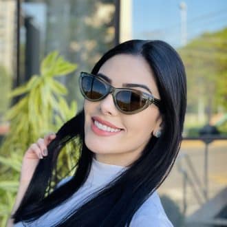 safine com br oculos de sol feminino gatinho verde analu