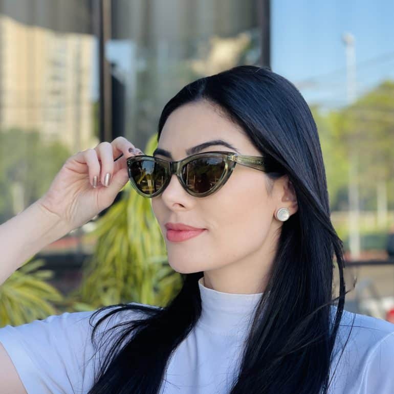 safine com br oculos de sol feminino gatinho verde analu 5