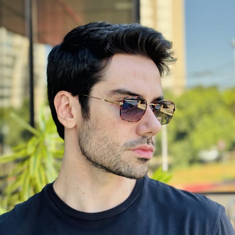 safine com br oculos de sol masculino oval tartaruga matteo 3