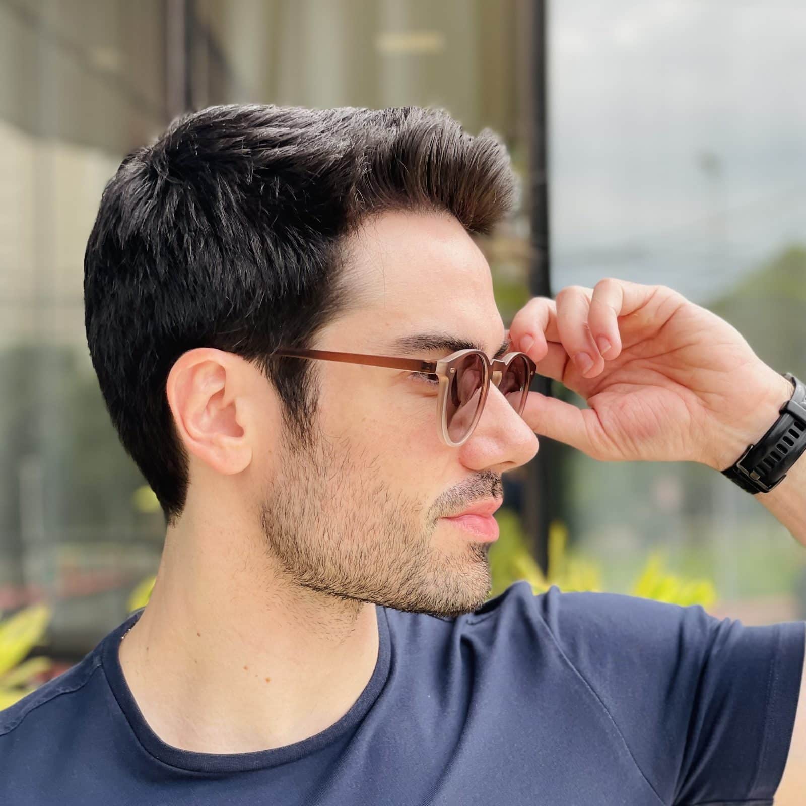 safine com br oculos de sol masculino redondo marrom degrade leonardo 2 safine com br oculos de sol masculino redondo marrom degrade leonardo 2