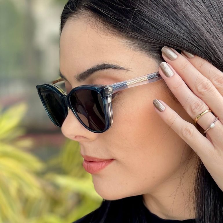safine com br oculos feminino 2 em 1 clip on gatinho azul naiara 2