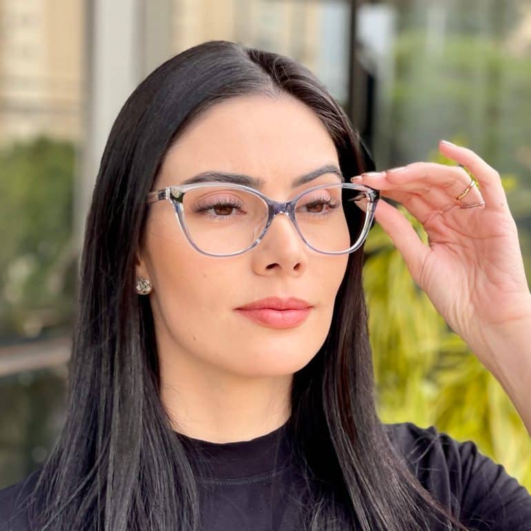 safine com br oculos feminino 2 em 1 clip on gatinho azul naiara 7