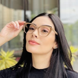 safine com br oculos feminino 2 em 1 clip on gatinho marrom claro amelia 1