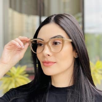 safine com br oculos feminino 2 em 1 clip on gatinho marrom claro amelia 2