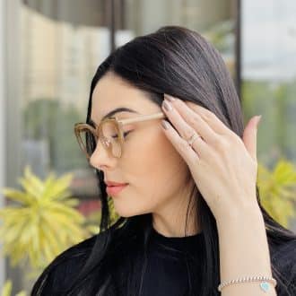 safine com br oculos feminino 2 em 1 clip on gatinho marrom claro amelia 3