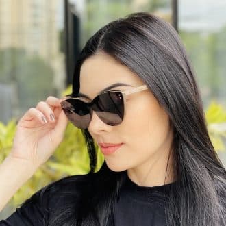 safine com br oculos feminino 2 em 1 clip on gatinho marrom claro amelia 7