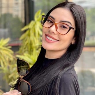 safine com br oculos feminino 2 em 1 clip on gatinho marrom naiara 4