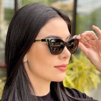 safine com br oculos feminino 2 em 1 clip on gatinho preto e verde naiara 3