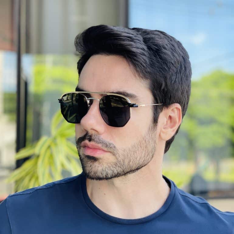safine com br oculos 2 em 1 clip on masculino hexagonal prata 5