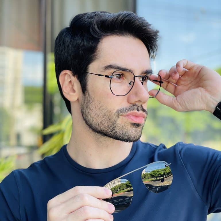 safine com br oculos 2 em 1 clip on masculino hexagonal preto 1