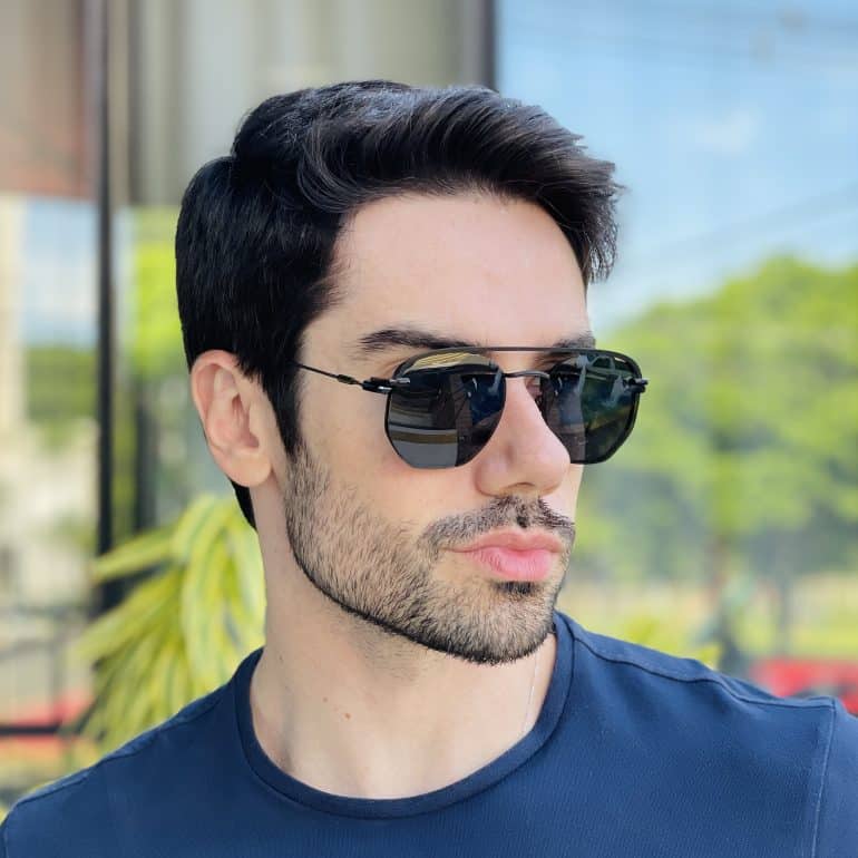 safine com br oculos 2 em 1 clip on masculino hexagonal preto 4