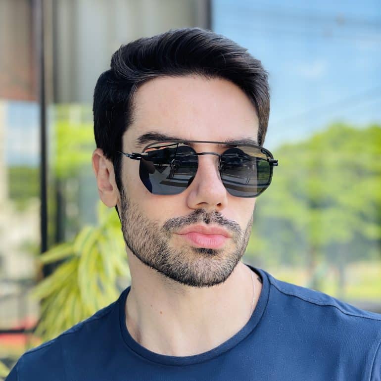 safine com br oculos 2 em 1 clip on masculino hexagonal preto 5