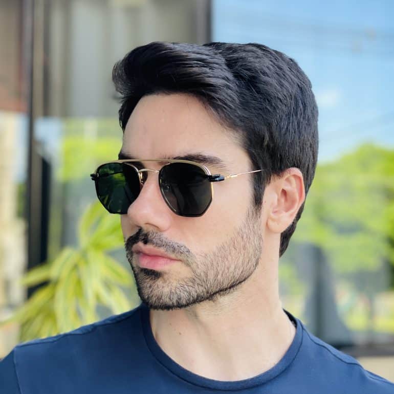 safine com br oculos 2 em 1 clip on masculino hexagonal verde 8