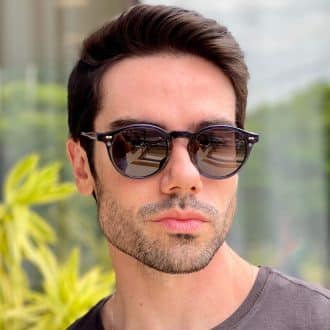 safine com br oculos 2 em 1 clip on masculino redondo azul samuel
