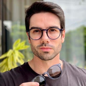 safine com br oculos 2 em 1 clip on masculino redondo azul samuel 4