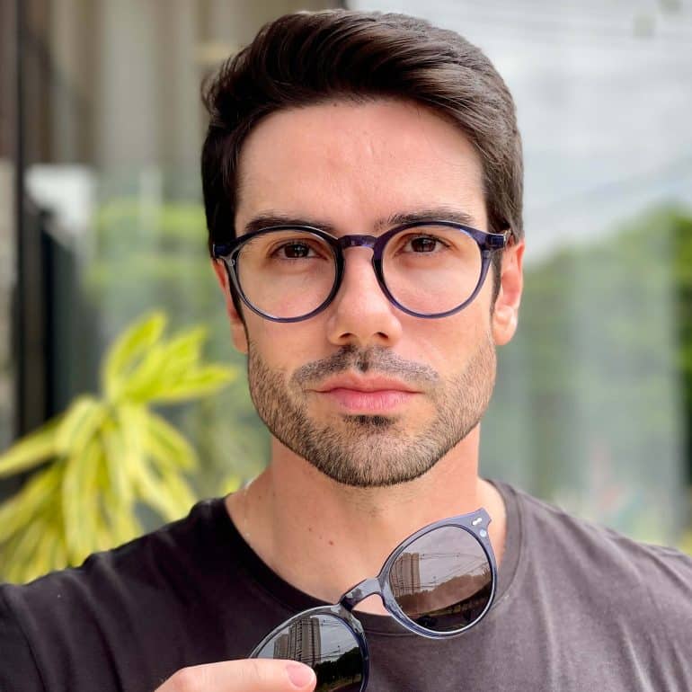 safine com br oculos 2 em 1 clip on masculino redondo azul samuel 4