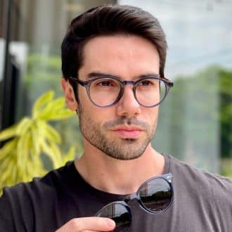 safine com br oculos 2 em 1 clip on masculino redondo azul samuel 5