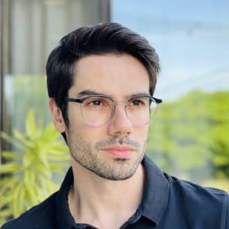 safine com br oculos 2 em 1 clip on masculino redondo azul transparente joao 4