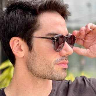 safine com br oculos 2 em 1 clip on masculino redondo cinza samuel 2