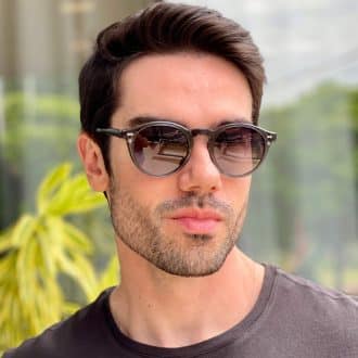 safine com br oculos 2 em 1 clip on masculino redondo cinza samuel