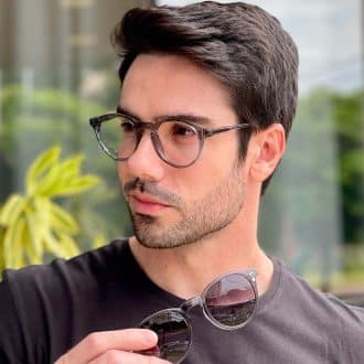 safine com br oculos 2 em 1 clip on masculino redondo cinza samuel 7