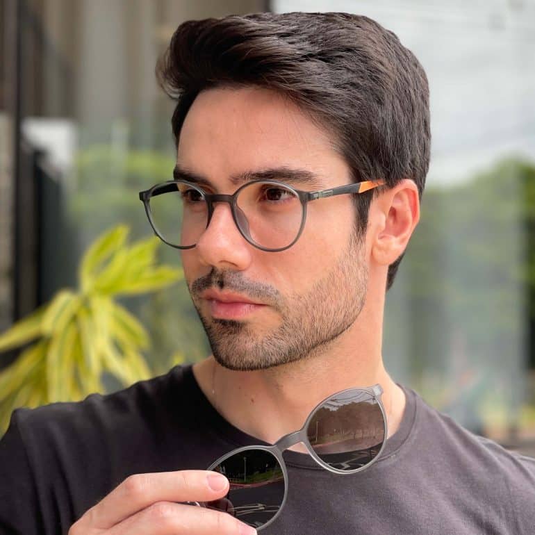 safine com br oculos 2 em 1 clip on masculino redondo grafite murilo 7