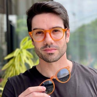 safine com br oculos 2 em 1 clip on masculino redondo laranja samuel 4