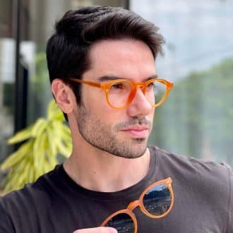 safine com br oculos 2 em 1 clip on masculino redondo laranja samuel 6