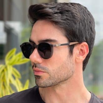 safine com br oculos 2 em 1 clip on masculino redondo marrom murilo 2