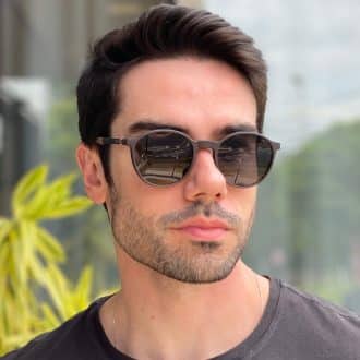 safine com br oculos 2 em 1 clip on masculino redondo marrom murilo