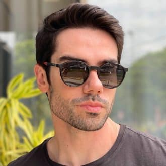 safine com br oculos 2 em 1 clip on masculino redondo preto e vermelho murilo