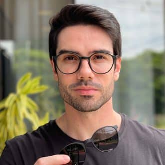 safine com br oculos 2 em 1 clip on masculino redondo preto e vermelho murilo 4
