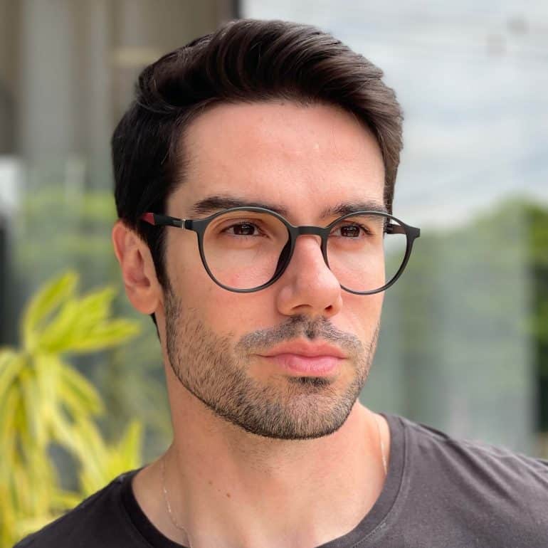 safine com br oculos 2 em 1 clip on masculino redondo preto e vermelho murilo 8