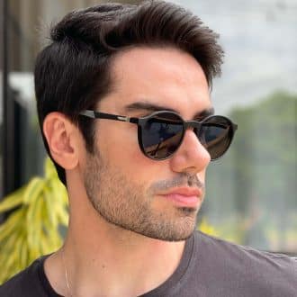 safine com br oculos 2 em 1 clip on masculino redondo preto murilo
