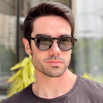 safine com br oculos 2 em 1 clip on masculino redondo preto samuel
