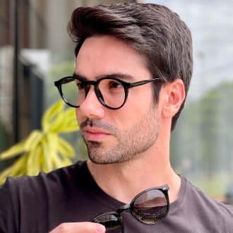 safine com br oculos 2 em 1 clip on masculino redondo preto samuel 6
