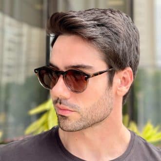 safine com br oculos 2 em 1 clip on masculino redondo tartaruga e cinza samuel 3