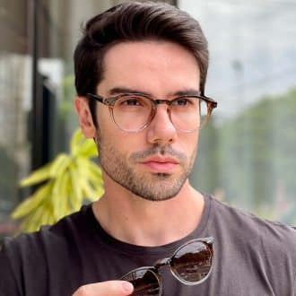 safine com br oculos 2 em 1 clip on masculino redondo tartaruga e cinza samuel 5