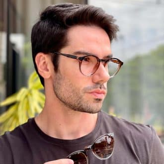 safine com br oculos 2 em 1 clip on masculino redondo tartaruga e cinza samuel 6