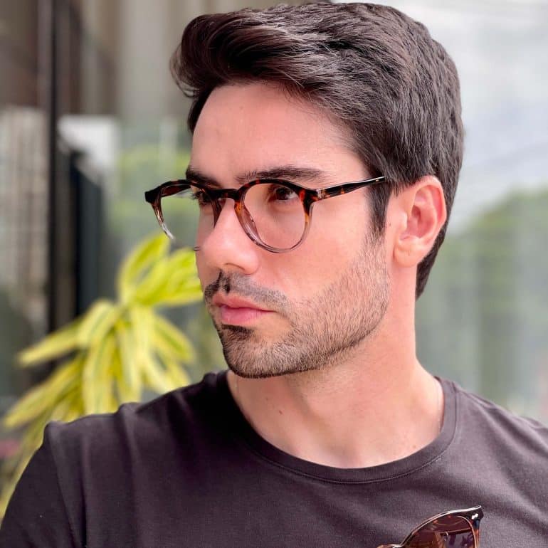 safine com br oculos 2 em 1 clip on masculino redondo tartaruga e cinza samuel 8