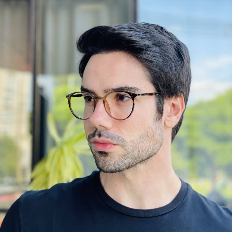 safine com br oculos 2 em 1 clip on masculino redondo tartaruga e verde otto 5