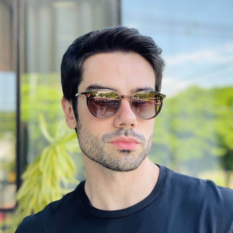 safine com br oculos 2 em 1 clip on masculino redondo tartaruga e verde otto 6