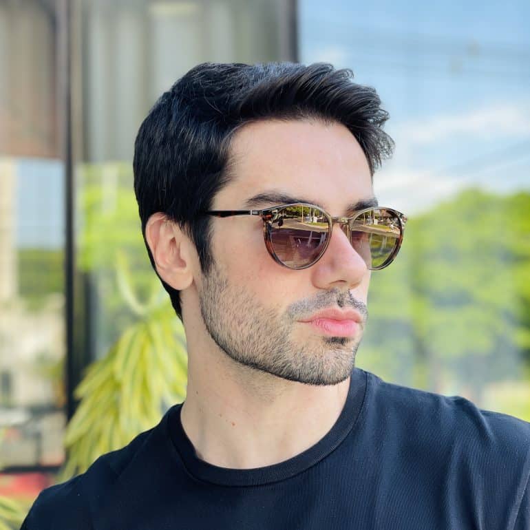 safine com br oculos 2 em 1 clip on masculino redondo tartaruga e verde otto 7