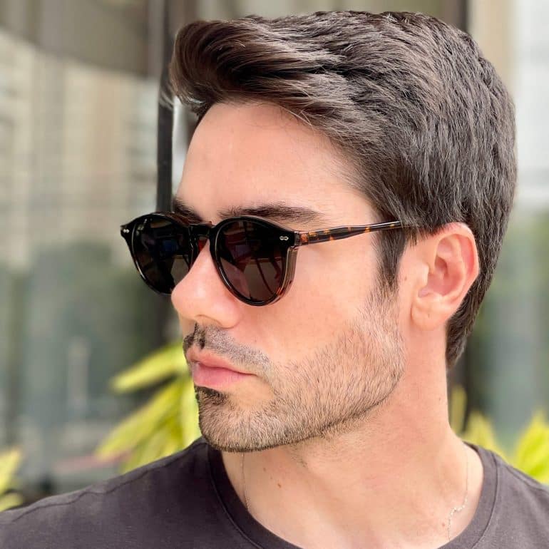 safine com br oculos 2 em 1 clip on masculino redondo tartaruga samuel 3