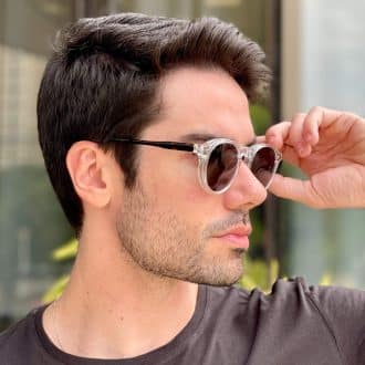 safine com br oculos 2 em 1 clip on masculino redondo transparente samuel 2