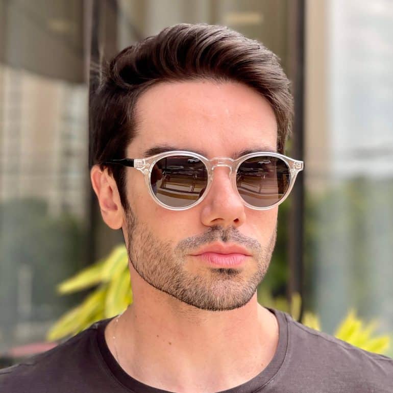 safine com br oculos 2 em 1 clip on masculino redondo transparente samuel